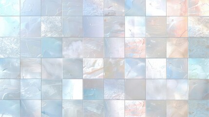 Pastel Pink Iridescent Tiled Wall Background .