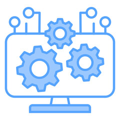 Operation System Blue Icon