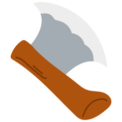 vector illustration of a axe