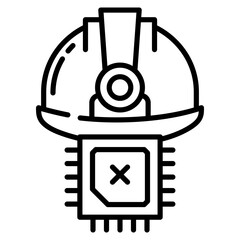 Smart Digger Icon For Design Elements