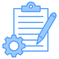 Project Management Blue Icon