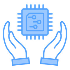 Cpu Blue Icon