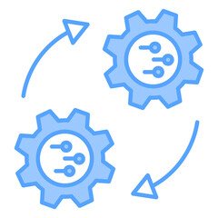 Interaction Blue Icon