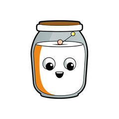 illustration of a jar of milk