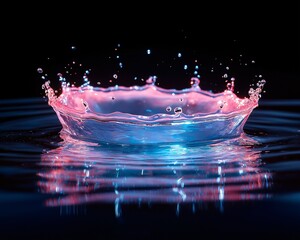 water drop crown splash