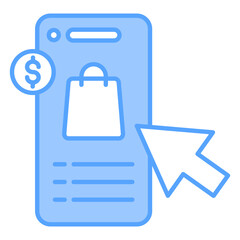 Buy Online Blue Icon