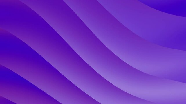 Abstract animated background with curved, parallel bands of dark purple to lavender-purple, creating depth and dynamic movement