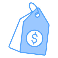 Price Tag Blue Icon