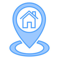 Address Blue Icon