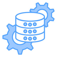 Data Management Blue Icon