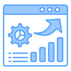 Statistics Blue Icon