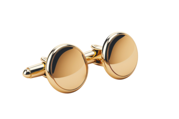 Elegance Personified: Jos. A. Bank Cufflinks Isolated On White Background.