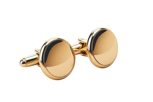 Elegance Personified: Jos. A. Bank Cufflinks Isolated On White Background.
