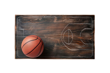 Basketball Coaching Boards Isolated On White Background.