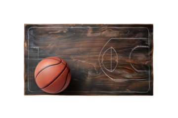 Basketball Coaching Boards Isolated On White Background.
