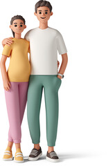 man and pregnant woman