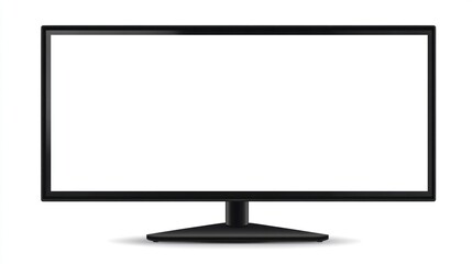 Flat-screen monitor mockup