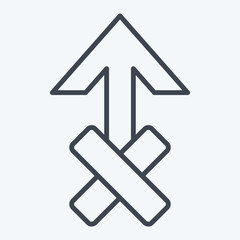 Icon Zeus. related to Astrology symbol. line style. design editable