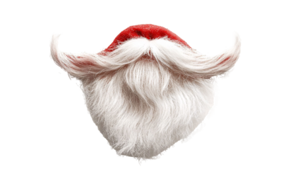 Santa�s Beard Ornament for Christmas Tree Decoration - Isolated on White Background