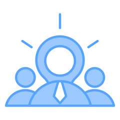 Customer Insight Blue Icon