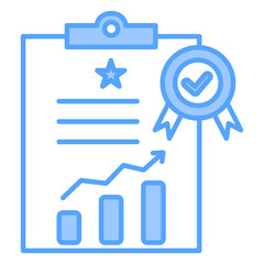 Data Quality Blue Icon