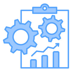 Information System Blue Icon