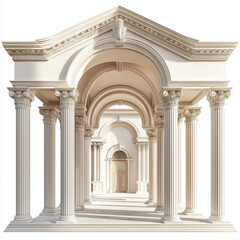 Obraz premium Large Roman villa with massive colonnades
