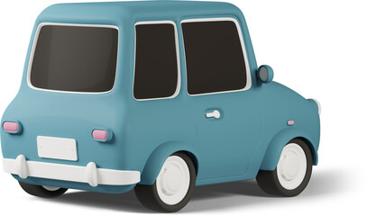 back view of toy car