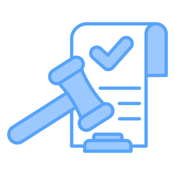 Public Policy Blue Icon