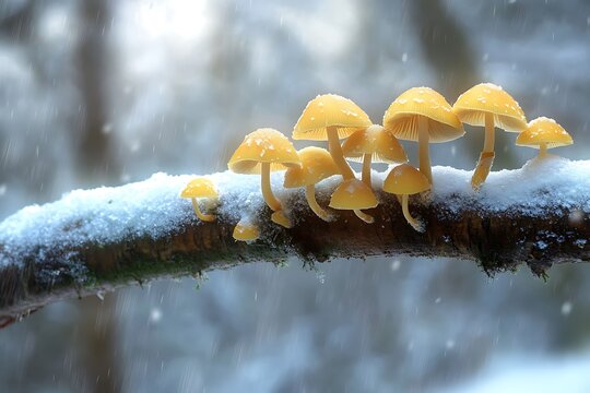 mushroom on the tree - Powered by Adobe