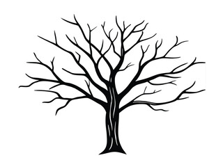 Obraz premium tree silhouette vector