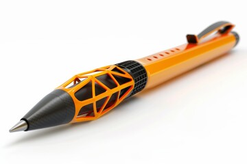 Innovative Printing Pen Design Isolated On White Background.