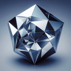 Abstract faceted crystal
