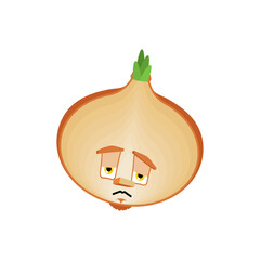 Onion sad. Bulb Onion Emoji sorrowful