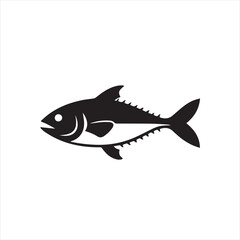 vector illustration of a fish silhouette