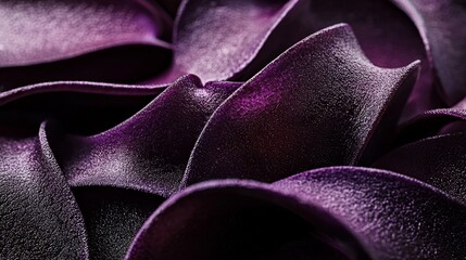 Elegant and Fluid Textures of Purple Fabric Creating Depth and Movement in Soft Textile Design