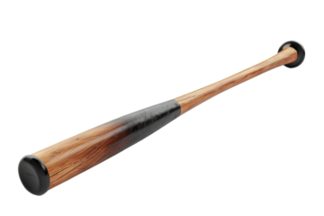 Modern Isolated Baseball Bat Isolated On White Background.