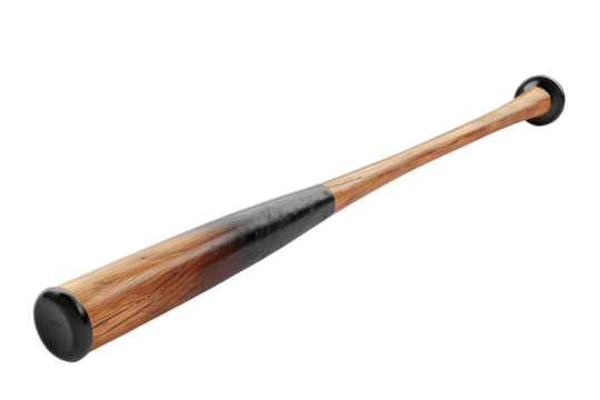 Modern Isolated Baseball Bat Isolated On White Background.