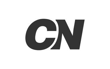 CN Techno Editable Font Logo For Corporate Branding. Bold, Futuristic Design With Unique Typographic Ideas. Minimal Custom Type And Dynamic Letter