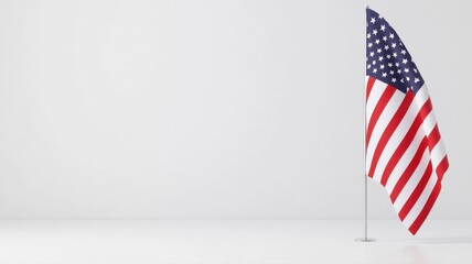 American Flag on White Background American flag United States of America flag patriotism labor day