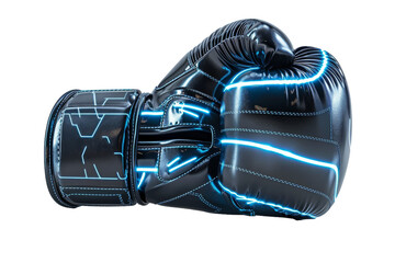 Advancements in Boxing Glove Technology Isolated On White Background.