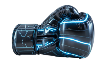 Advancements in Boxing Glove Technology Isolated On White Background.