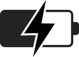 Charging battery icon. Holding  mobile phone and charger. wireless technology
