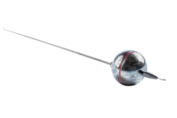 Advancements in Fencing Gear: Futuristic Foil Revealed Isolated On White Background.