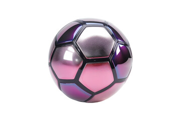 A Futuristic Approach to American Football Isolated On White Background.