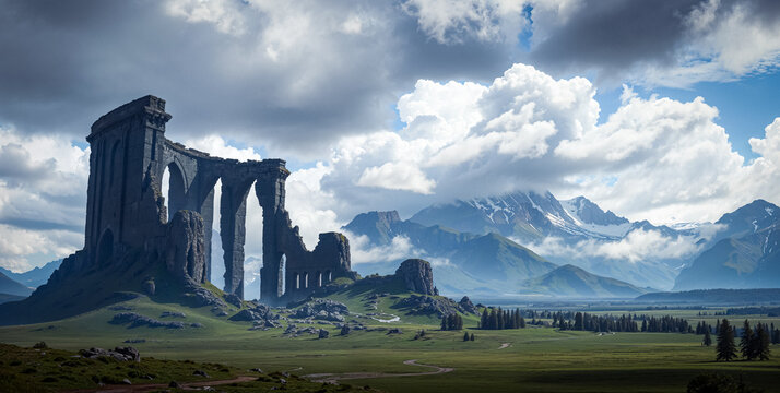 Epic Fantasy Landscape Backdrop