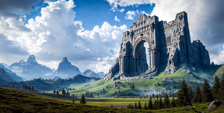 Epic Fantasy Landscape Backdrop