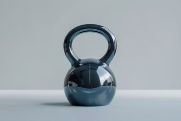 Tomorrow's Strength: The Futuristic Kettlebell Isolated On White Background.