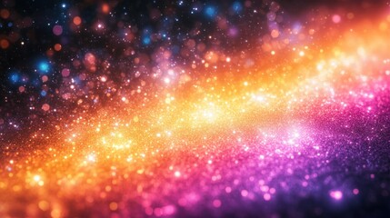 Vibrant, glowing, sparkling backdrop