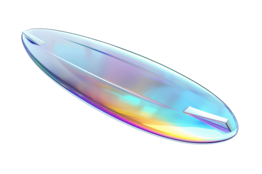 Advanced Surfing Gear: The Future of Boards Isolated On White Background.